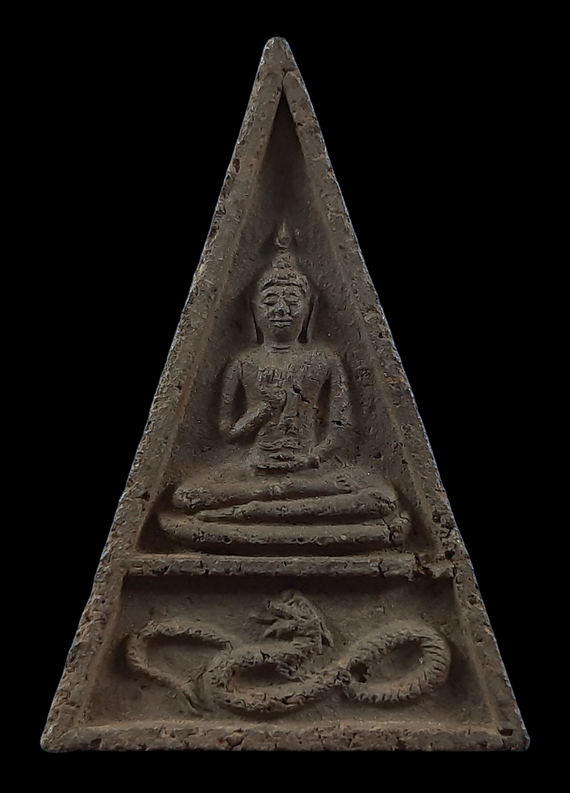 พระพุทธสองหน้าเนื้อดิน 