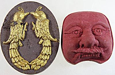 สาริกาคู่ หน้ากากบรมครูพรานบุญ พิธีมหาพุทธาภิเษก ณ วัดอาวุธวิกสิตาราม ปลุกเสกโดย พระมหาสุรศักดิ์ 