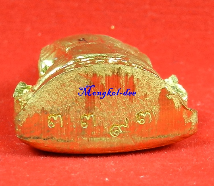  รูปเหมือนปั๊มรุ่นแรก หลวงพ่อทอง วัดพระพุทธบาทเขายายหอม จ.ชัยภูมิ เนื้อทองระฆัง ปี55 #3397