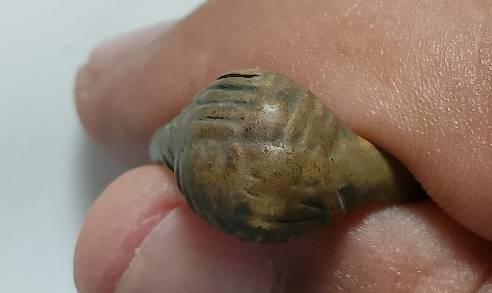 แหวนตะกร้อ หลวงพ่อขวัญ วัดบ้านไร่ พิจิตร ขนาด 2 เซ็น 