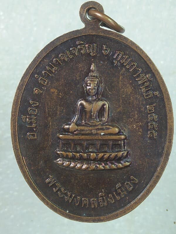 เหรียญรุ่นแรก หลวงปู่ผา วัดนาเรือง  อำนาจเจริญ ฉลองอายุครบ ๑๐๐ ปี 