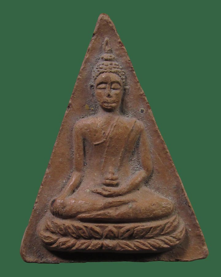 **เคาะแรก**พระพุทโธบัวบาน หลวงพ่อสังวาลย์ เขมโก พิมพ์ สองจุด  ปี2507 จ.สุพรรณบุรี