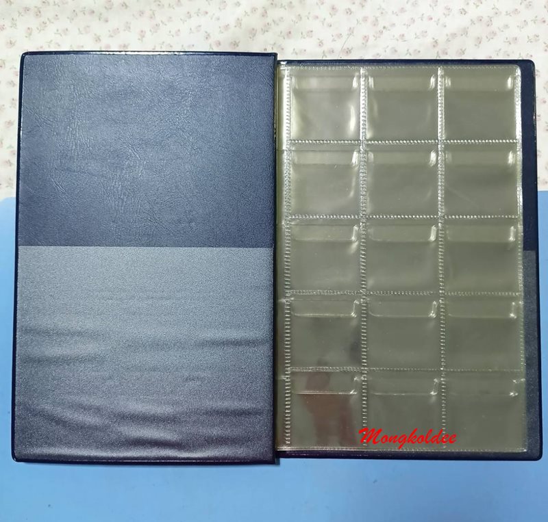 สมุดสะสมเหรียญ COIN STOCK BOOK No.120 ใส่เหรียญได้ 120 ช่อง ของใหม่