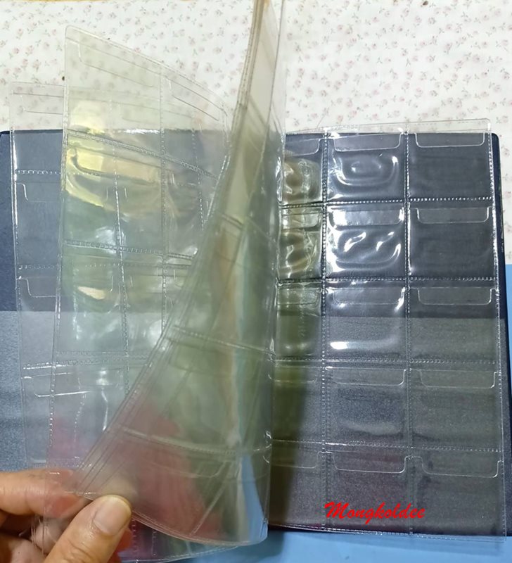 สมุดสะสมเหรียญ COIN STOCK BOOK No.120 ใส่เหรียญได้ 120 ช่อง ของใหม่