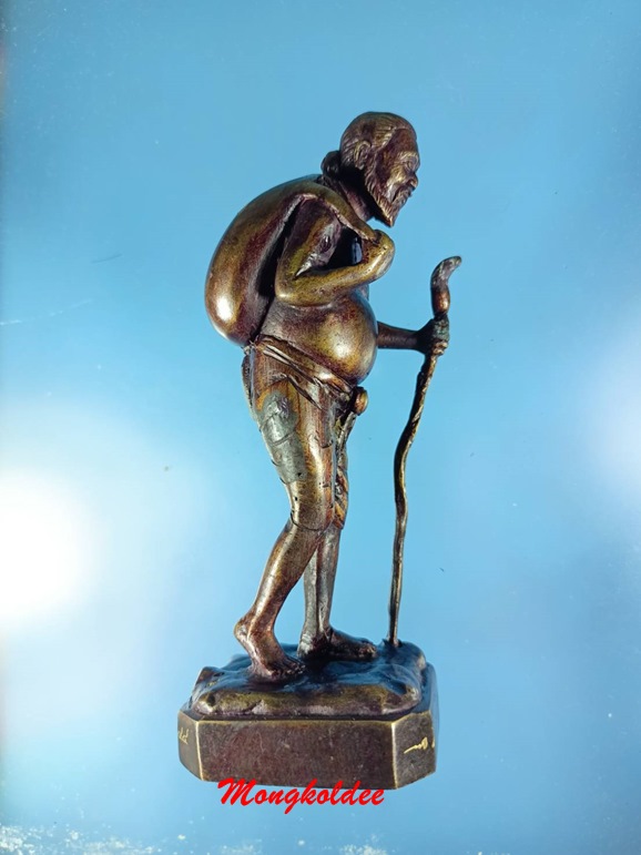 พ่อปู่ชูชกมหาลาภ แบกทรัพย์สมบัติ บูชา 5 นิ้ว พระอาจารย์เล็ก วัดถลุงทอง จ.นครศรีธรรมราช No.318