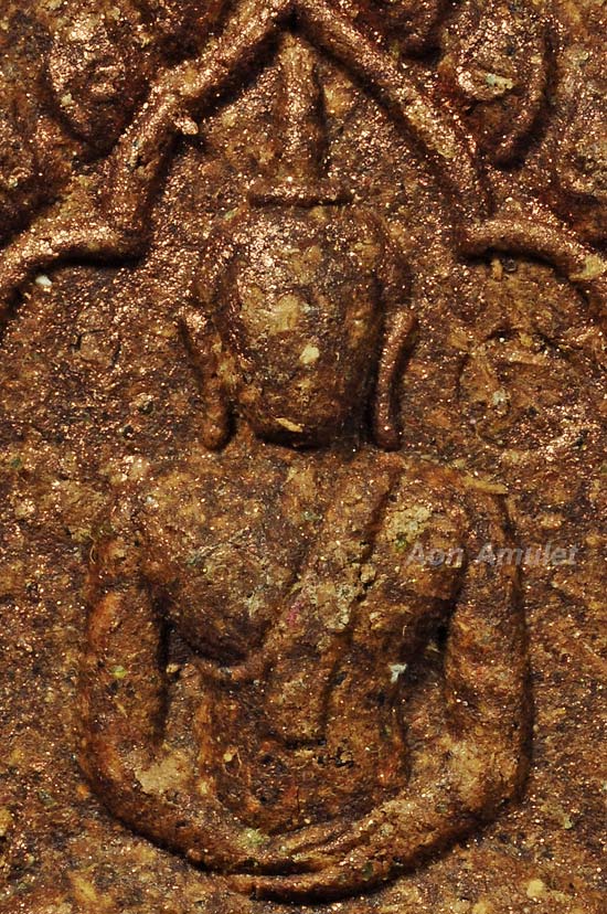 พระขุนแผนพรายเมตตาเนื้อก้นครกตะกรุดทองแดง วัดก้อนแก้วสามัคคีธรรม พ.ศ.2558 หมายเลข 1611