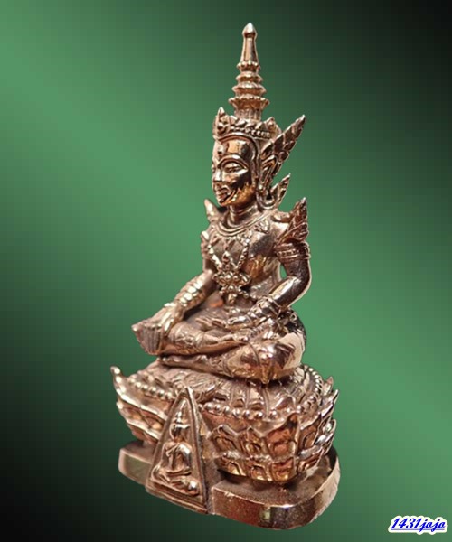 พระกริ่งนางพญาทรงเครื่อง พิมพ์ใหญ่ เนื้อขันลงหิน รุ่นเศรษฐีนางพญา ปี 2555 วัดนางพญา จ.พิษณุโลก