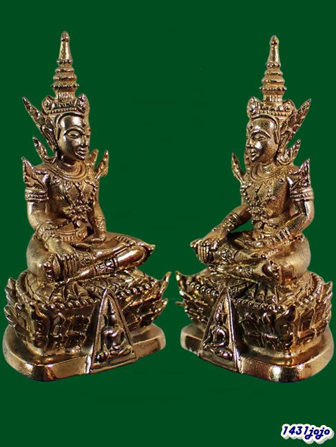 พระกริ่งนางพญาทรงเครื่อง พิมพ์ใหญ่ เนื้อขันลงหิน รุ่นเศรษฐีนางพญา ปี 2555 วัดนางพญา จ.พิษณุโลก