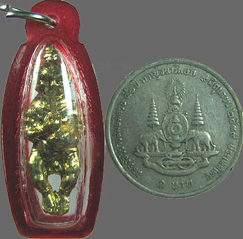 *กุมารทองเทพ หลวงพ่อกวย วัดโฆสิตาราม ชัยนาท ผูกพัทธสีมา ปี๒๕๒๑ พิมพ์เล็ก กะไหล่ทอง*