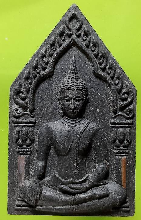 พระขุนแผน วัดเขานันทา รุ่นแรก เนื้อผง จ.สระแก้ว ฝังตะกรุด + หมายเลข