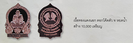 เหรียญเสมาหน้าวัว เนื้อทองแดงนอก หลวงปู่ทิม วัดพระขาว อยุธยา ปี 2551
