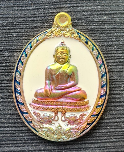 เคาะแรกแดง..ลพ.สำเร็จศักดิ์สิทธิ์ ๖๓..ทองเทวฤทธิ์ลงยาขาว กล่องเดิม..วัดหนองสะเดา สระบุรี / ส่ง ems