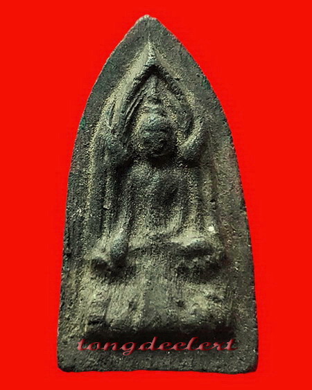 พระขุนแผนพิมพ์กลาง(พิมพ์โคนสมอ) หลวงปู่ดี วัดเทวสังฆาราม จ.กาญจนบุรี เจ้าของฉายาเจ้าชู้วัดเหนือ