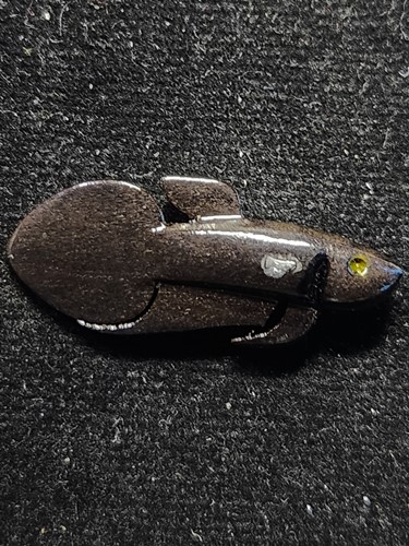 วัดโพธิ์ศรีเจริญ จ.สุพรรณบุรี ปลากัด หลวงพ่อน่วม เนื้อไม้งิ้วดำ 