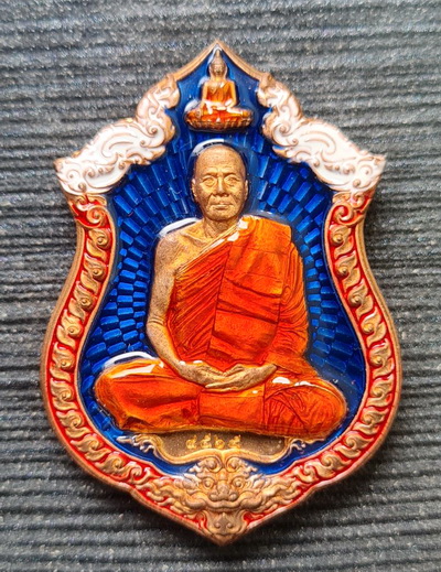 เคาะแรกแดง..เศรษฐีพันล้าน ๖๔..ทองแดงลงยา ๓ สี กล่องเดิม..ลพ.ทอง วัดบ้านไร่ จ.นครราชสีมา / ส่ง ems