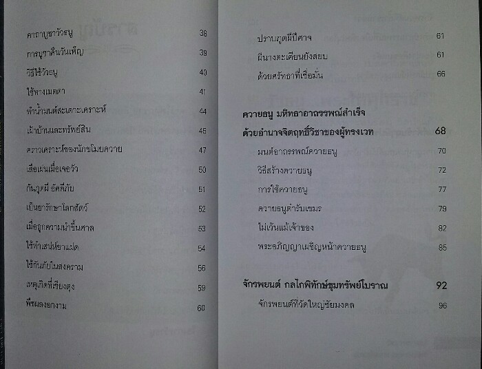 หนังสือ วัตถุอาถรรพณ์ บันดาลโชคลาภ เมตตามหานิยม 