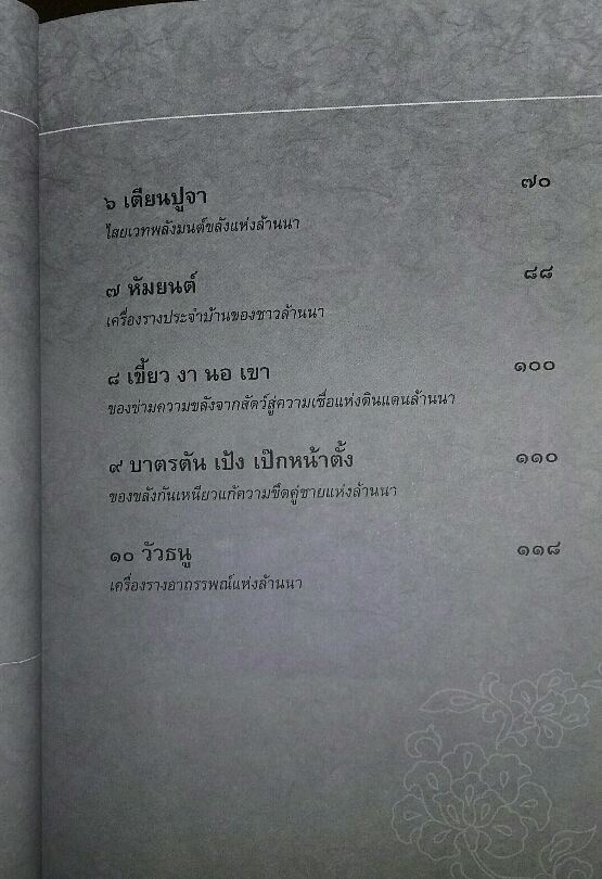 หนังสือ สุดยอด เครื่องราง ของขลัง แห่งแผ่นดินล้านนา 