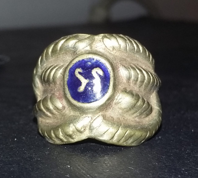 แหวนเกลียวเชือก หัวนะโมเก่า