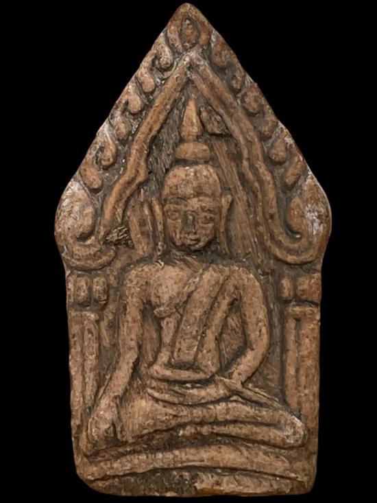 ขุนแผนหลังกุมาร เนื้อผงน้ำมัน"ผิวมันปู"ผสมว่านสบู่เลือดหลวงพ่อกวย ชุตินธโร