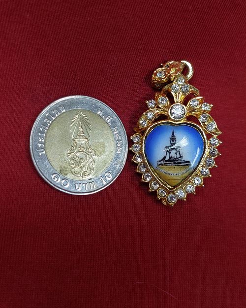 ล็อกเก็ตเข็มกลัด หลวงพ่อองค์ตื้อ วัดศรีชมพูองค์ตื้อ อ.ท่าบ่อ จ.หนองคาย