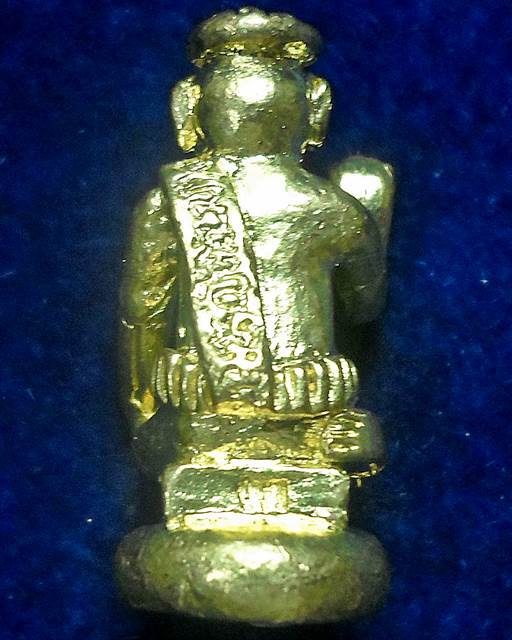 นางกวักโภคทรัพย์ อุดสีผึ้ง 3 นาม หลวงปู่บุญ วัดทุ่งเหียง จังหวัดชลบุรี ทองฝาบาตร