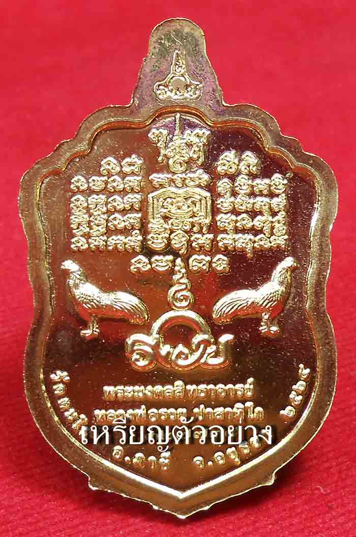 ยกลัง 100 เหรียญ***เหรียญที่ระลึกรวย 99 แจกทาน 64 เนื้อทองทิพย์ ออกวัตะโก