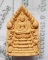 พระพุทธเจริญทรัพย์ หลวงปู่มหาศิลา สิริจันโท เนื้อว่านดอกทองฝังตะกรุดทองแดง 1 ดอกโรยผงงาช้างด้านหลัง
