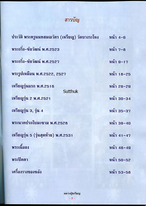 หนังสือ ประวัติและวัตถุมงคลยอดนิยม หลวงปู่เหรียญ วัดบางระโหง จ.นนทบุรี 