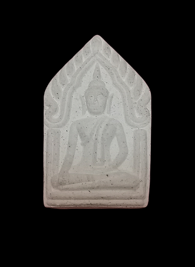 พระขุนแผน หลวงพ่อชำนาญ ปี 2550 เนื้อผง สีขาว วัดบางกุฎีทอง จ.ปทุมธานี