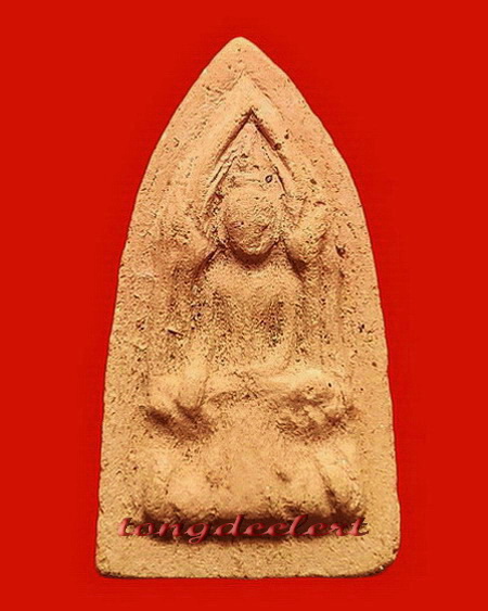 พระขุนแผนพิมพ์กลาง(พิมพ์โคนสมอ) หลวงปู่ดี วัดเทวสังฆาราม จ.กาญจนบุรี เจ้าของฉายาเจ้าชู้วัดเหนือ