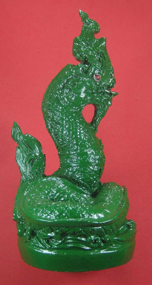 พญานาคราชเจ้าปู่ศรีสุทโธ คำชะโนด ขนาดบูชา ฐาน2.5 นิ้ว สูง 5 นิ้ว หมายเลข + มีจาร