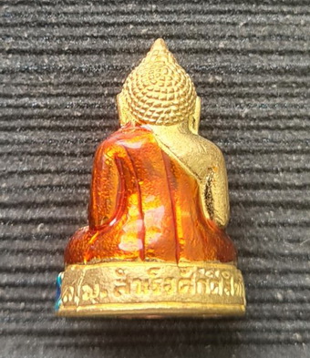 เคาะแรกแดง..พระกริ่งเล็ก ลพ.สำเร็จศักดิ์สิทธิ์ ๖๔..กะไหล่ทองลงยาเขียว..วัดตลิ่งชัน สระบุรี / ส่ง ems