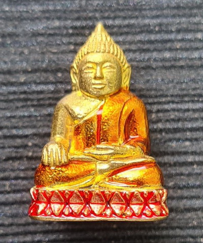 เคาะแรกแดง..พระกริ่งเล็ก ลพ.สำเร็จศักดิ์สิทธิ์ ๖๔..กะไหล่ทองลงยาแดง..วัดตลิ่งชัน สระบุรี / ส่ง ems