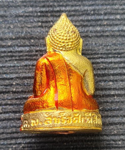 เคาะแรกแดง..พระกริ่งเล็ก ลพ.สำเร็จศักดิ์สิทธิ์ ๖๔..กะไหล่ทองลงยาแดง..วัดตลิ่งชัน สระบุรี / ส่ง ems