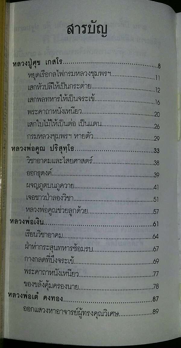 หนังสือ คาถาอาคม ของพระเกจิอาจารย์ผู้ทรงคุณวิเศษ 