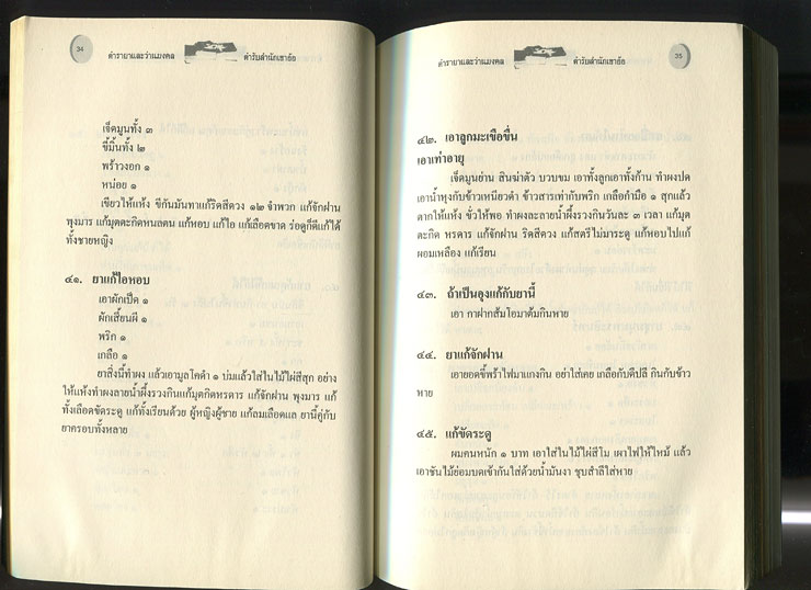หนังสือ ตำรายา และว่านมงคล ตำรับสำนักเขาอ้อ