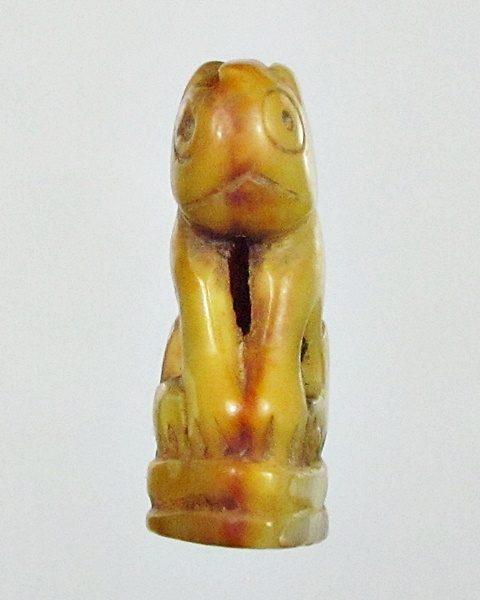 เสือแกะหลวงพ่อสาย วัดคลองด่าน จารอักขระทั่ว