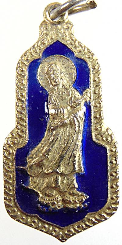 ๒๐ เหรียญพระโพธิ์สัตว์กวนอิม หลังพระลีลา