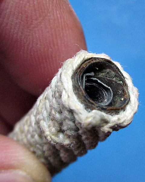 ตะกรุดขนาด4เซนต์ครึ่งเนื้อทองแดงเก่า