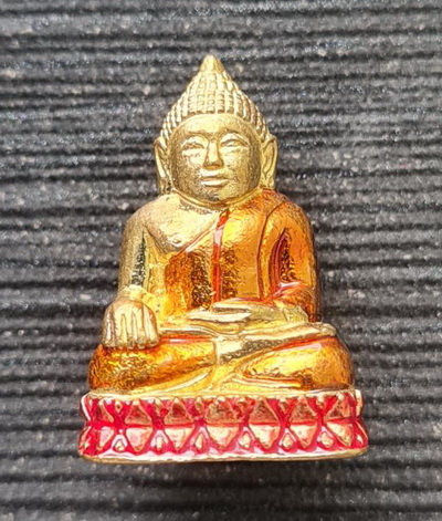 เคาะแรกแดง..พระกริ่งเล็ก ลพ.สำเร็จศักดิ์สิทธิ์ ๖๔..กะไหล่ทองฐานแดง..วัดตลิ่งชัน สระบุรี / ส่ง ems