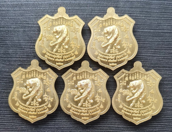 เคาะแรกแดง..พยัคฆ์เจ้าพระยา ๖๓..ทองทิพย์ ๕ เหรียญ กล่องเดิม..ลพ.พัฒน์ วัดห้วยด้วน / จัดส่ง ems