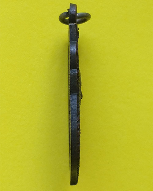 หลวงเสมาพ่อเทียม วัดกษัตราธิราช จ.อยุธยา ที่ระลึกงานฝังลูกนิมิต วัดยางสุทธาราม ปี 2517