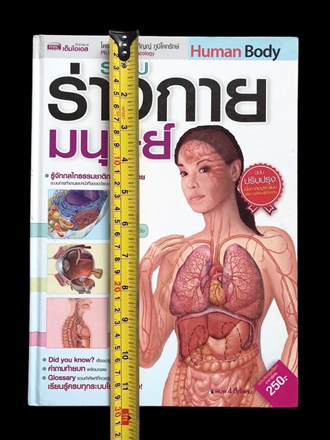 หนังสือ ร่างกายมนุษย์ เล่มใหญ่มีประโยชน์ กระดาษมัน สีสด อ่านเข้าใจง่าย