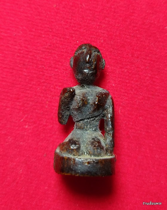 นางกวัก เนื้อไม้แกะ ลงรัก หลวปู่บุญวัดกลางบางแก้ว จ.นครปฐม