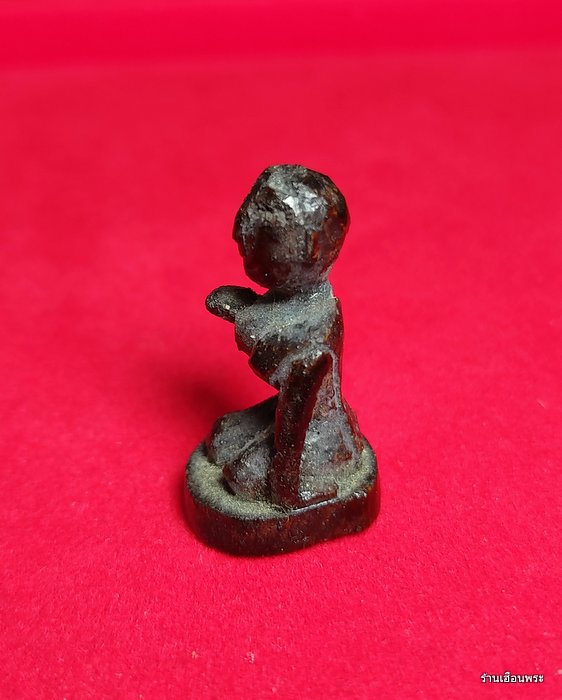 นางกวัก เนื้อไม้แกะ ลงรัก หลวปู่บุญวัดกลางบางแก้ว จ.นครปฐม