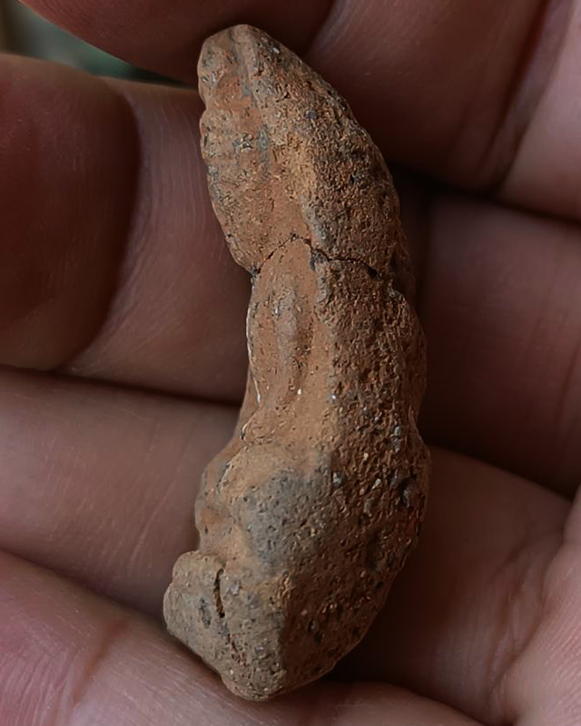 พระถ้ำเสือเนื้อติน มีซ่อม พระบ้านเก่าเก็บหลายสิบปี ไม่ทราบที่ ขนาดประมาณ 2 x 4 ซ.ม. 