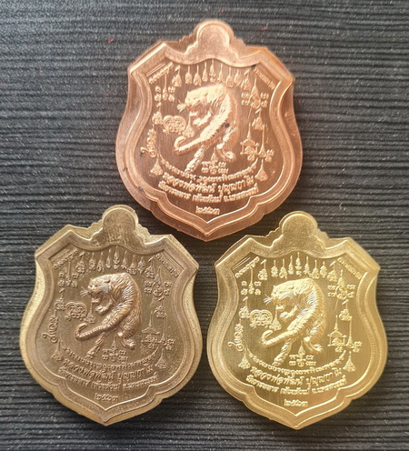 เคาะแรกแดง..พยัคฆ์เจ้าพระยา ๖๓..ไม่ตัดปีก รวม ๓ เหรียญ กล่องเดิม..ลพ.พัฒน์ วัดห้วยด้วน / จัดส่ง ems