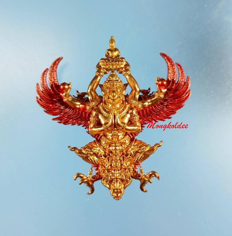 พญาครุฑ ราชันมหาเศรษฐี วัดครุฑธาราม จ.อยุธยา พิมพ์ใหญ่ 4.8ซม เนื้อสัตตะบงกช