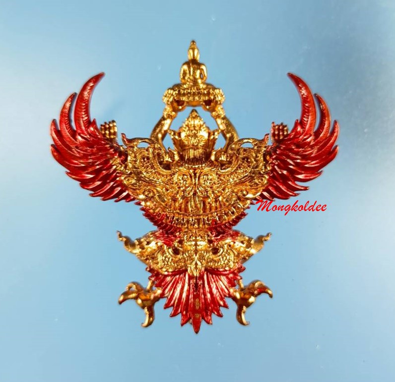 พญาครุฑ ราชันมหาเศรษฐี วัดครุฑธาราม จ.อยุธยา พิมพ์ใหญ่ 4.8ซม เนื้อสัตตะบงกช