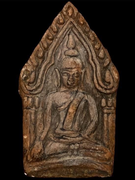 ขุนแผนหลังกุมาร เนื้อผงน้ำมัน"ผิวมันปู"ผสมว่านสบู่เลือดหลวงพ่อกวย ชุตินธโร